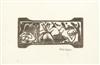 MAX WEBER Two woodcuts.